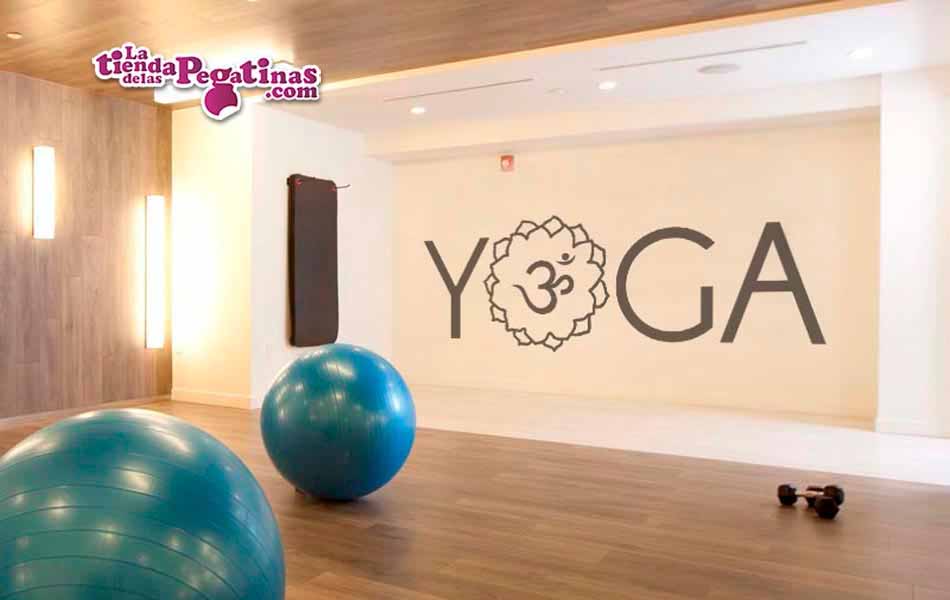 Vinilo Yoga con símbolo 