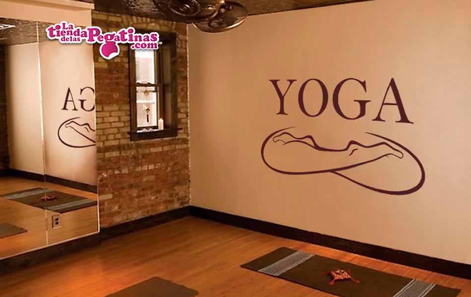 Vinilo Yoga postura del loto