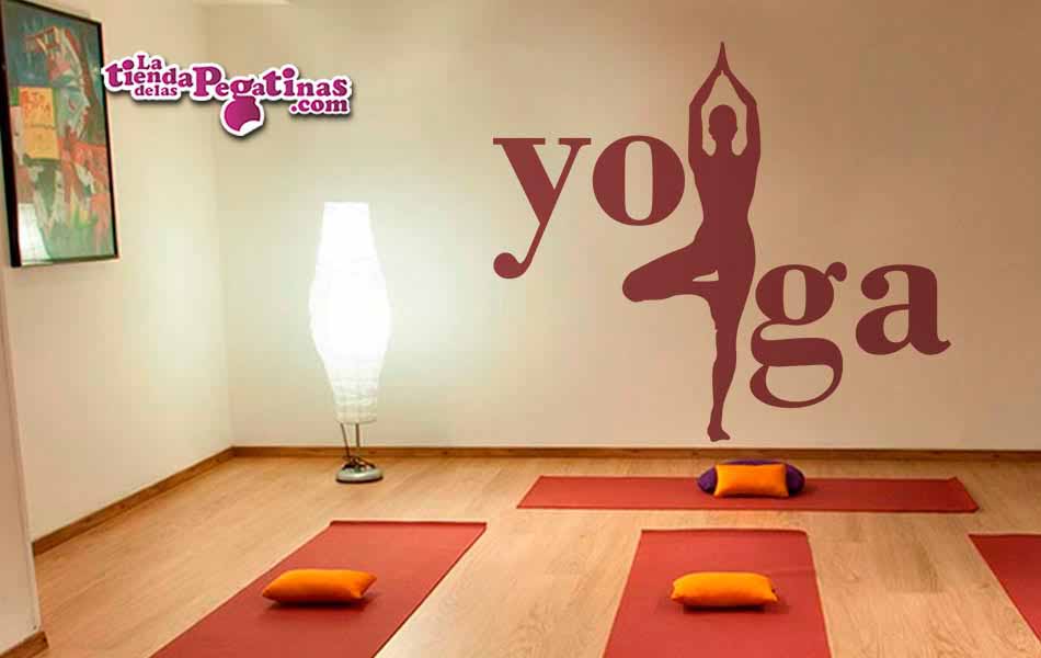 Vinilo Yoga postura del árbol
