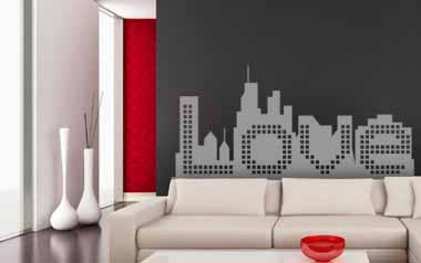 Vinilo decorativo - Love city