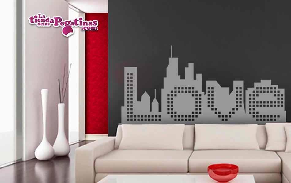 Vinilo decorativo - Love city