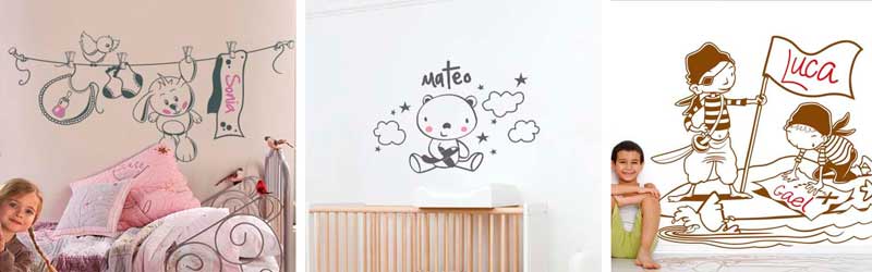 ¿Quieres un vinilo personalizado con el nombre del niño? vinilos infantiles personalizados con nombre