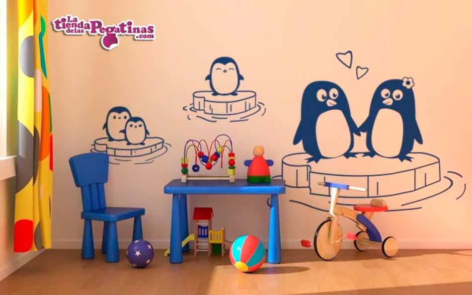 Vinilo - Familia de pingüinos