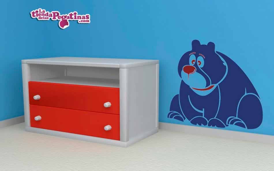 Vinilo infantil - Oso Multicolor