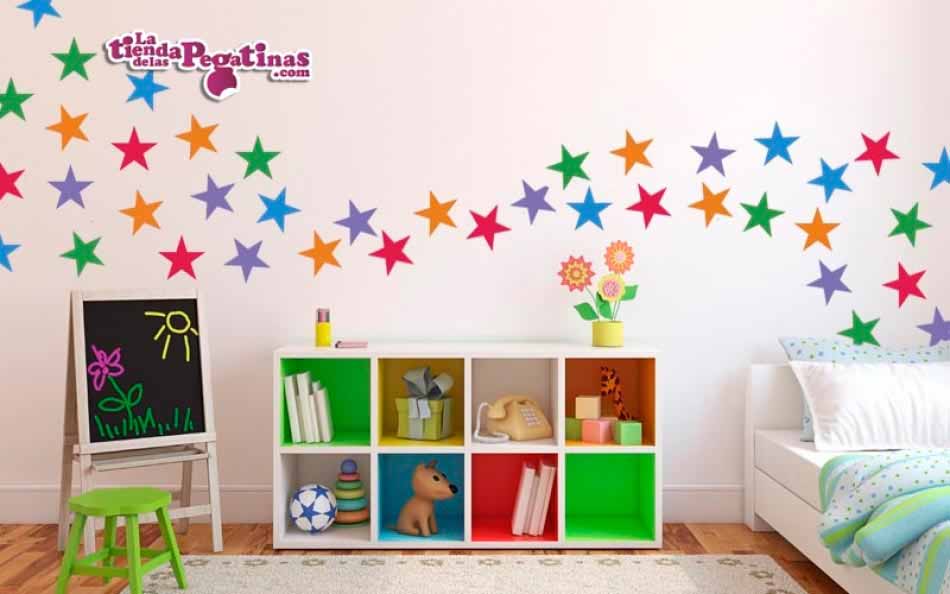 Vinilo infantil Estrellas de colores
