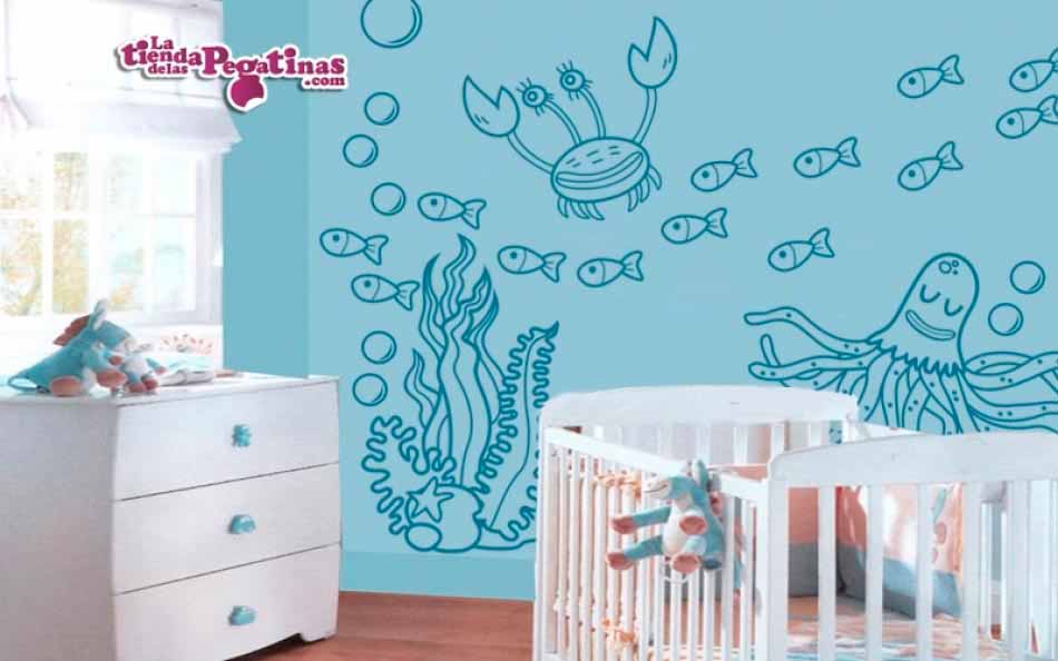 Vinilo infantil Bajo el mar