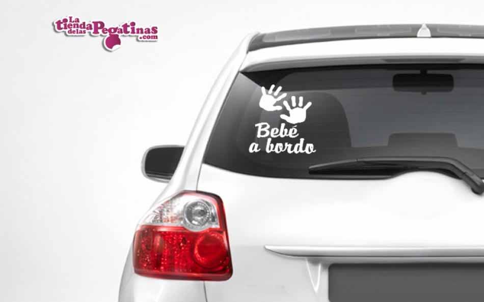 Pegatinas de Bebe a bordo para su coche o moto