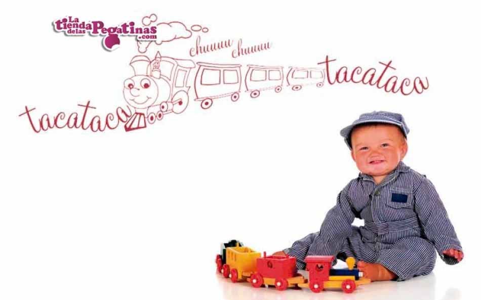 Vinilo infantil - Tren Taca-Taca