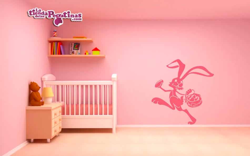 Vinilo infantil El conejo Bermejo