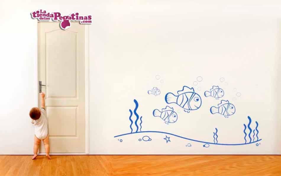 Vinilo infantil - Fondo Marino