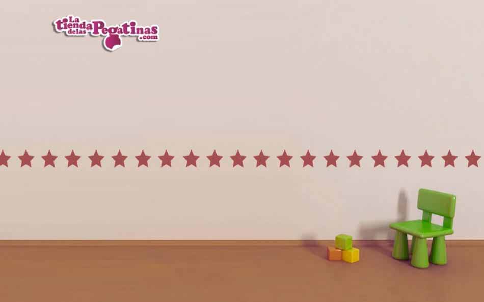 Vinilo infantil - Cenefa Estrellas