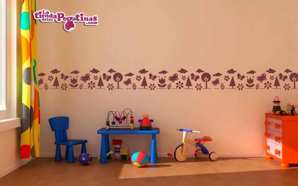 Cenefa pared infantil