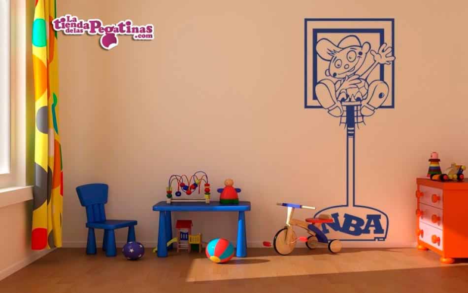 Vinilo infantil Estrella del Baloncesto