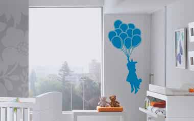 vinilo banksy niña con globos 