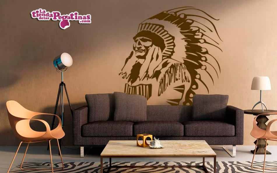 Vinilo infantil Indio apache