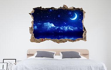 Vinilo de pared ZZZ dulces sueños para cabecero de cama