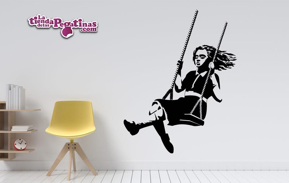 Vinilo Banksy Columpio